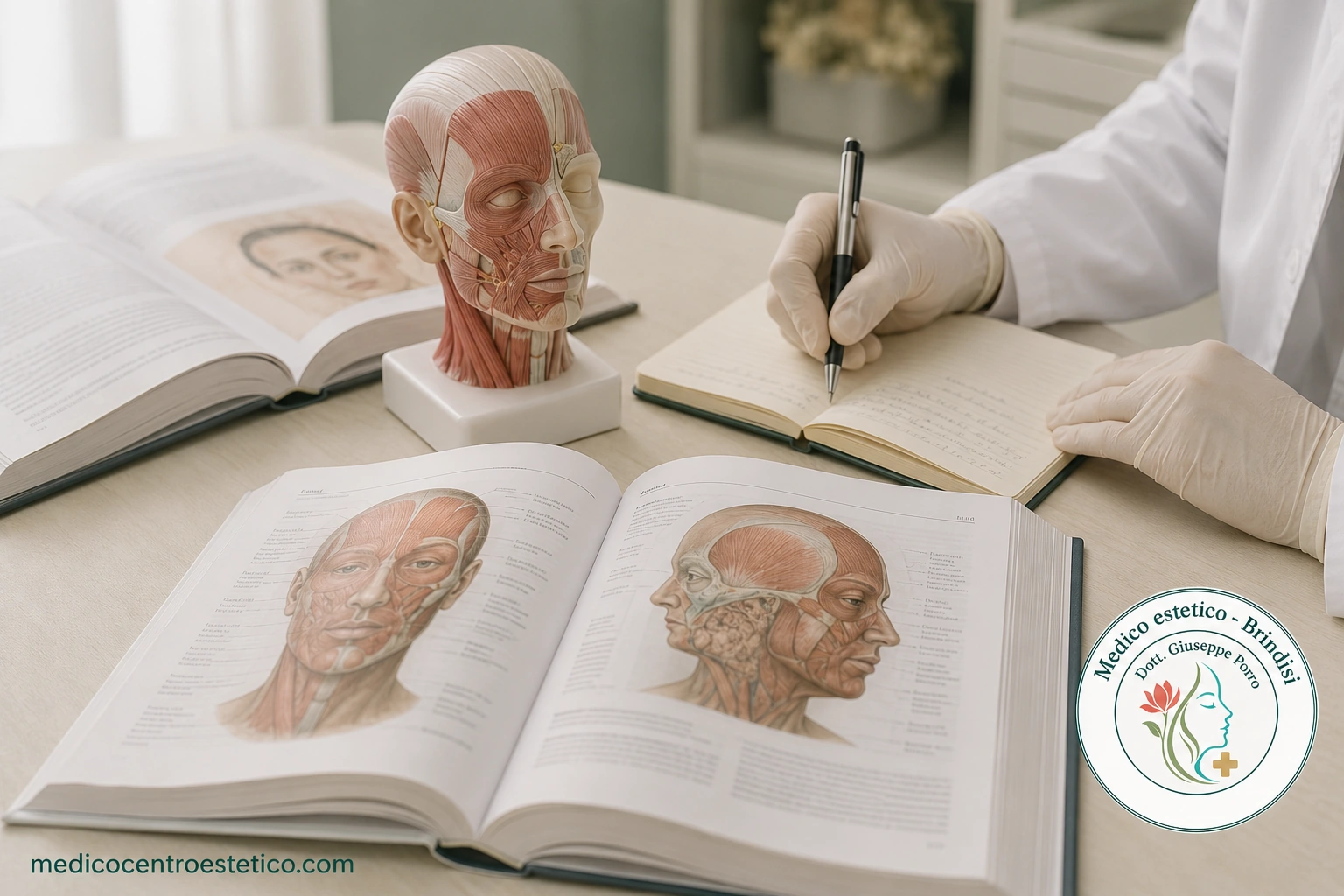 Formazione medica, libri e anatomia del volto: medico estetico Dott. Giuseppe Porro